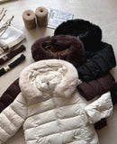 Loera Fur Hood Short Padding Jumper (Belt Set)