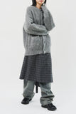 (W) Rier Checked Wool Skirt