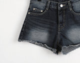 Tilshu Half Low Washing Denim Shorts