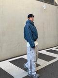 Track line cargo banding pants