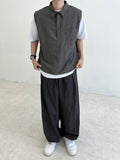 Coil collar open vest