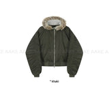 (6oz) FUR HOOD PADDED JUMPER