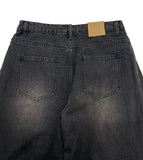SIDE TUCK BALLOON DENIM