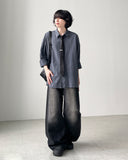Well Slab Curve Wide Denim