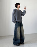 Minor Crack Wide Denim