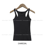 [U-BASIC] Boldy Line Ribbed Crop Sleeveless