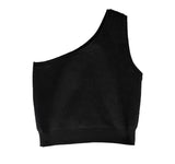 Cashmere wool diagonal knit vest