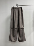 Suede Balloon Pants