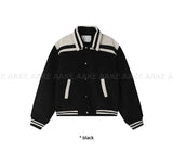 (Lining quilting) WINTER BLOCK VARSITY JUMPER