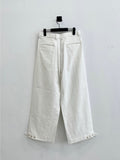 Buttoned Bijo Line Pants