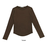 SILKY ROUND SLEEVE T