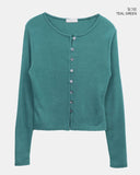 Bijou Vivid Button Wool Cardigan