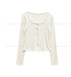 Seni Lace Button Layered Cardigan