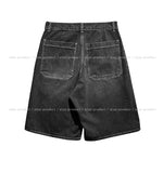 Shark Cutting Bermuda Denim Pants
