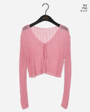 Dope See-Through Rib Crop Strap Bolero CD