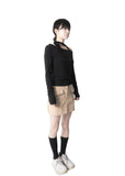 SCARF LONG SLEEVE TOP