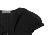 Apol Tie Crop Puff Blouse