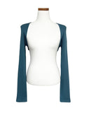 Connie unbalanced halter-neck bolero Set