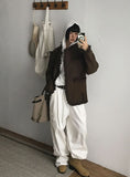 (WOOL) FRINGE POCKET TWEED JACKET