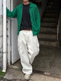 Diamond Fisherman Knit Zip-up