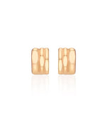 Triple Silver Cutout One-Touch Earrings S