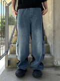 Reverse Cargo Denim Pants (denim&nylon)
