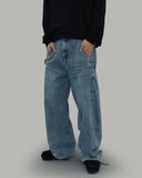 Snap Button Denim Pants