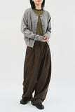 Set Twill Balloon Trousers