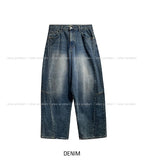 Kench incisional balloon denim pants