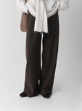 High-Waist Banding Slacks Pants