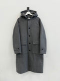 F/W DISCERNMENT's Mui pocket hoodie long coat