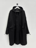 Unisex Soft hooded long coat