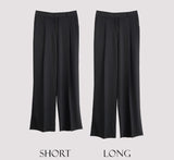 Light Cool Pintuck Wide Slacks