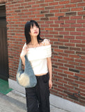 Lotto Vintage Slit Washing Denim Shoulder Bag