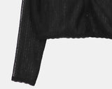 [MADE] Bellic See-through Punching Lace Hooded Cardigan