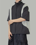 Halon nylon half jacket