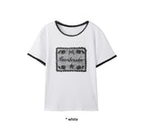 ROSE LACE HALF T