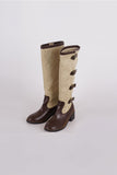 belt detail long boots