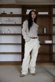 Wavy bohemian denim