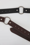 O-ring connection leather belt