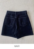 Sayeon Velvet Denim Mini Skirt Pants
