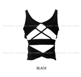 Appi Backless Strap Crop Sleeveless (With Cup)