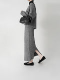 Low Button Cardigan Setup