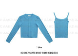 [SET] DENSE CARDIGAN & SLEEVELESS