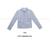 [STRAP SET] TIE-ON STRIPE SHIRT