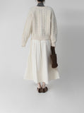 Plain Corduroy Brushed Skirt