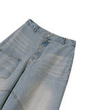 FRONT POCKET WIDE DENIM
