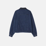 Moss Color Denim Jacket