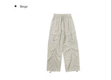 Bills Nylon Cargo Pintuck String Wide Pants