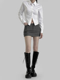 Latte Corset Shirt